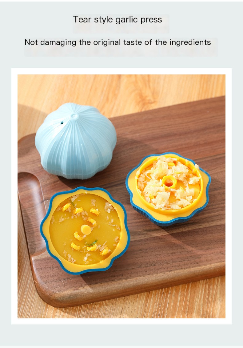 Grinding Garlic Press