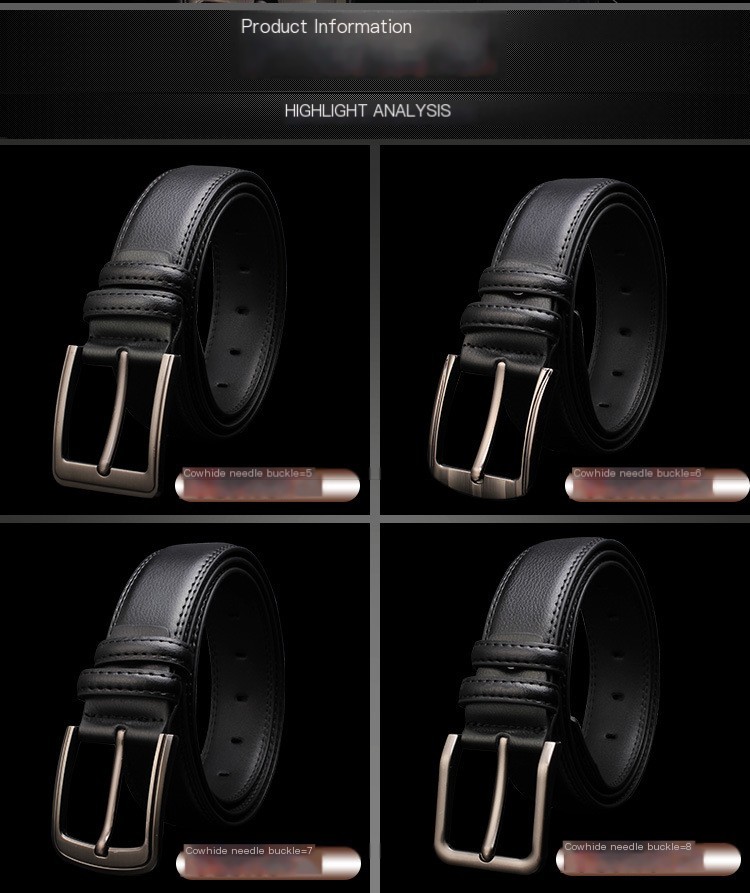 Denver Men's Leather Belt Image 5