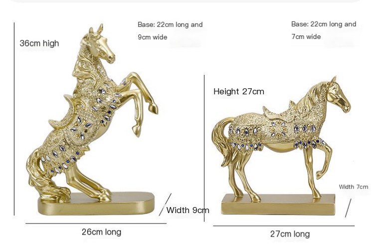 Resin Horse Figurine Image 1