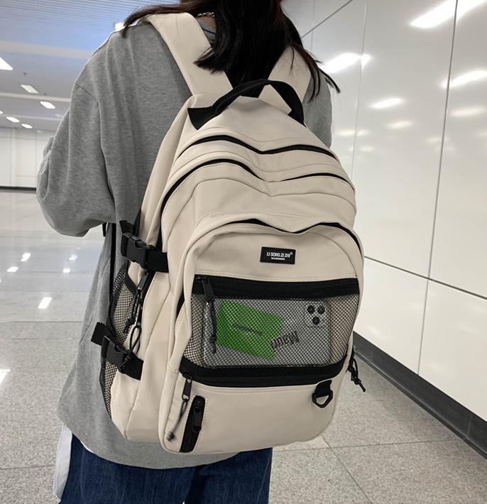Backpack in use