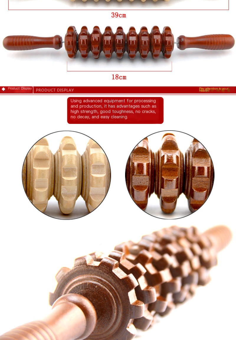 Wooden Roller Massage Stick