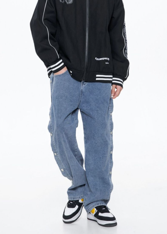 Leisure Look with Light Blue Pants