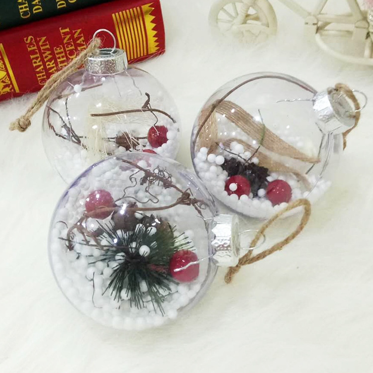 Transparent Plastic Christmas Ball