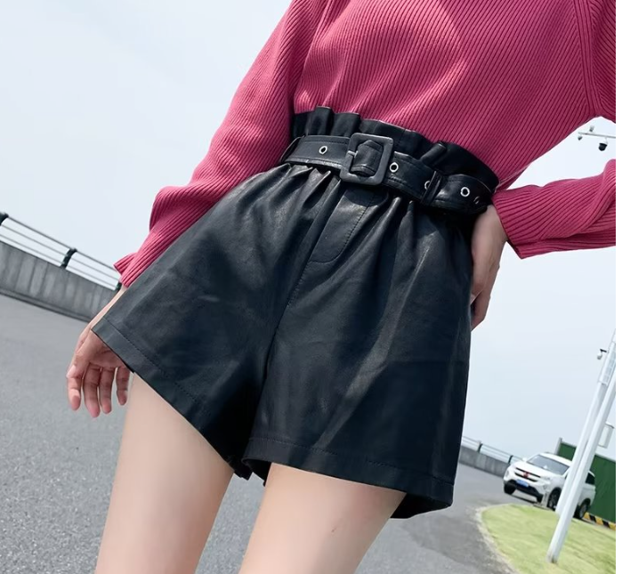 PU Leather Shorts