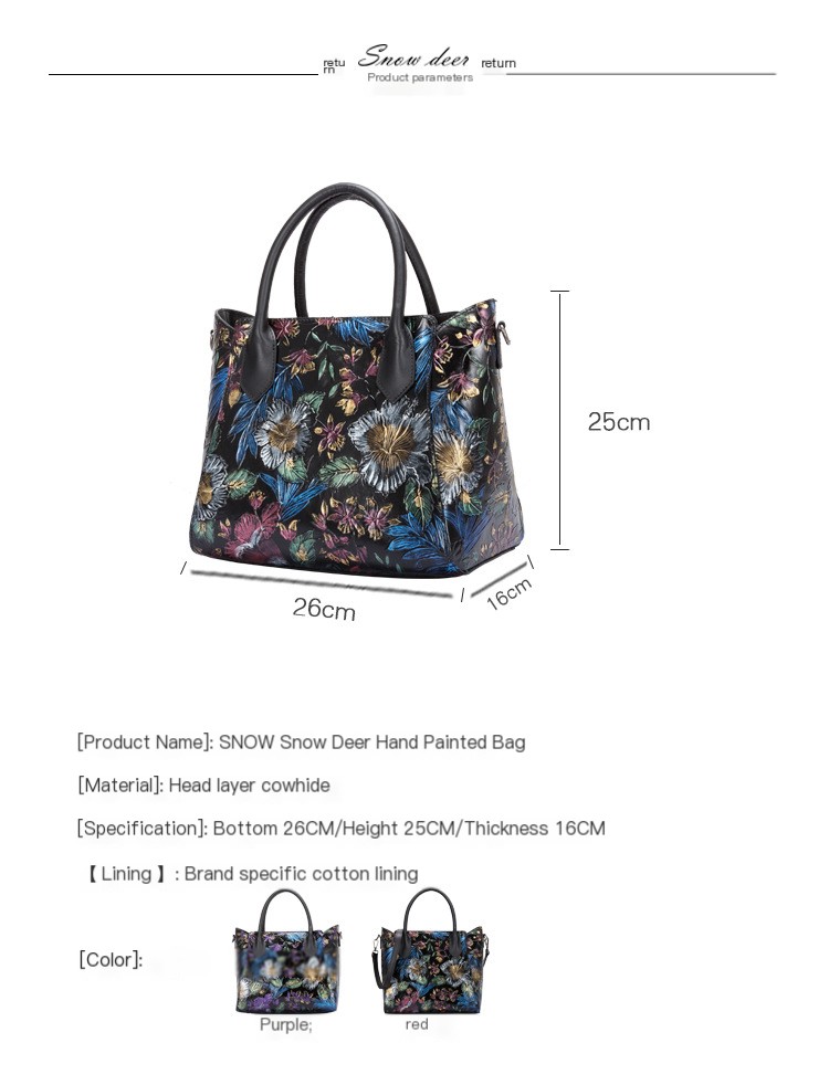 Genuine Leather Handbag