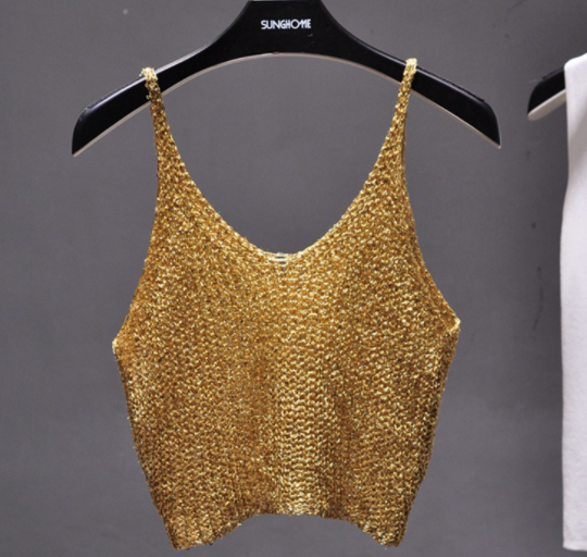 Cropped Madamy Kaya - Apricot Gold