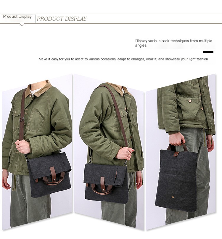 Men's Shoulder Bag Grey