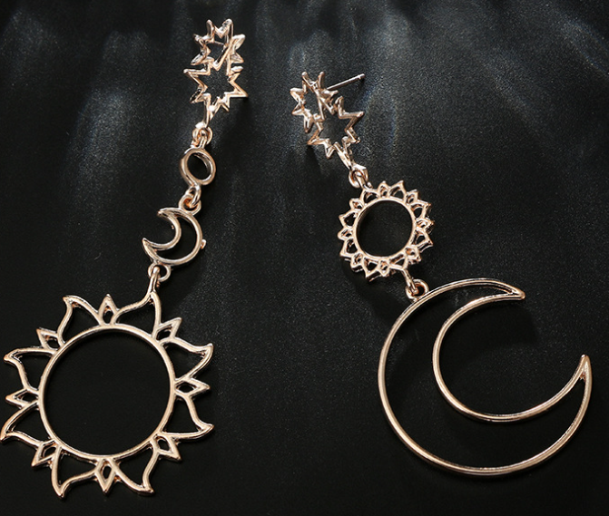 Sun and Moon Earrings 2