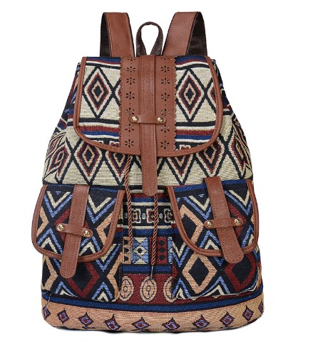 Geometric Bohemian Backpack