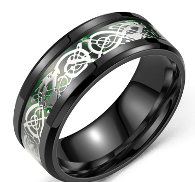 Colorful Dragon Pattern Ring 2