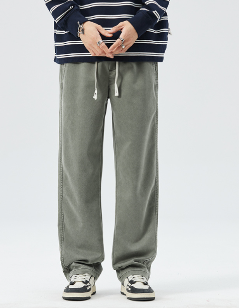 Elastic Waist Korean Fashion Jeans