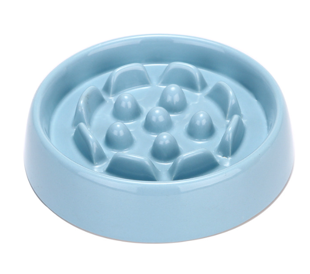 Pet Slow Feeder Bowl - White