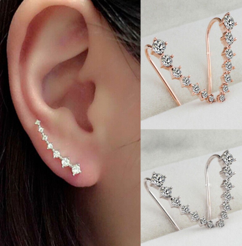 Elegant Ear Studs and Ear Hooks