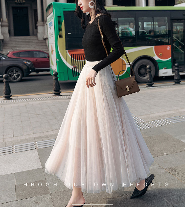 Net Yarn Fairy Oversized Skirt Image 4