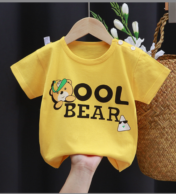 Children's Cartoon Cotton T-Shirt Design 1
