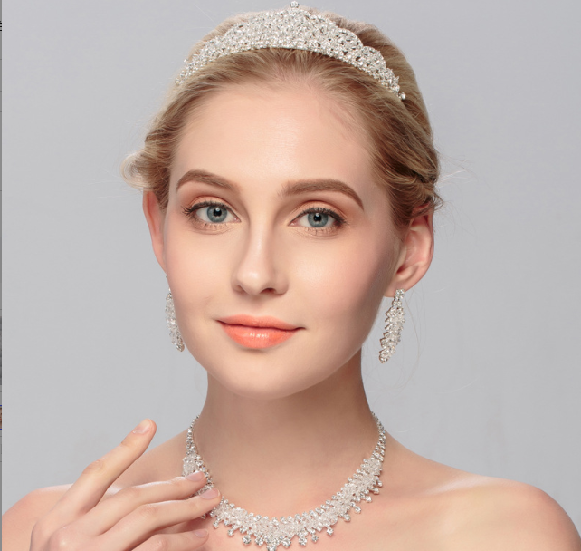 Bridal Crown Headpiece Set