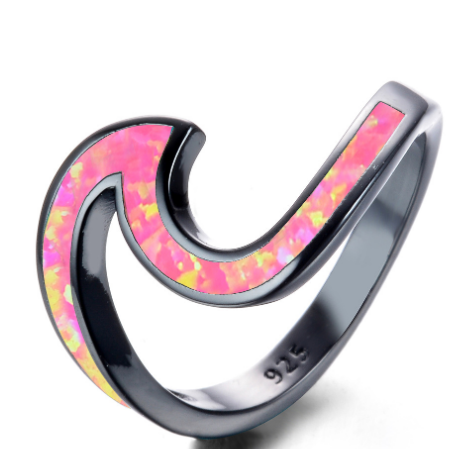 Black Gold Opal Ring Image 3
