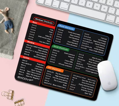 EXCO Office Shortcuts Mouse Pad