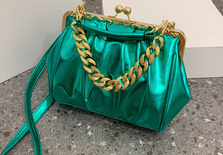 Vibrancce Glamour Bag - Light Green Color
