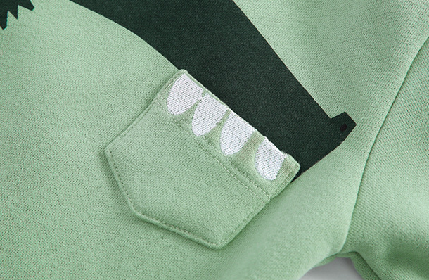 Cartoon long-sleeved boy suit (one piece)