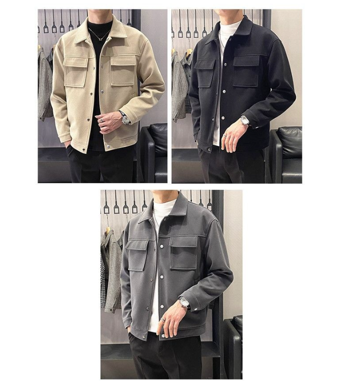 Korean Style Woolen Jacket Details