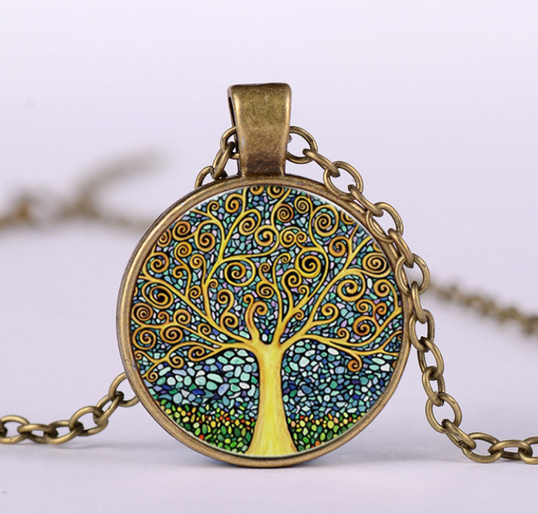 Tree of Life Pendant in Black