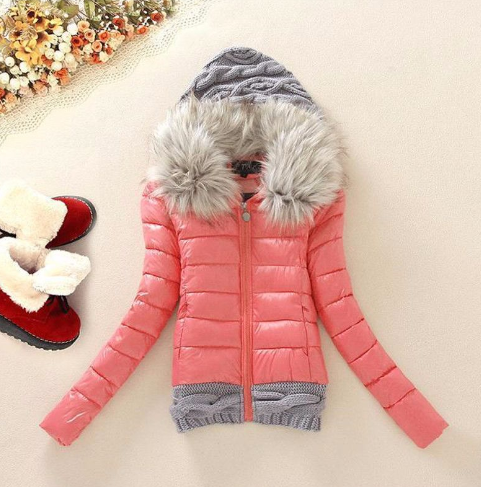 Knitted Patchwork Cotton Jacket - Image 4