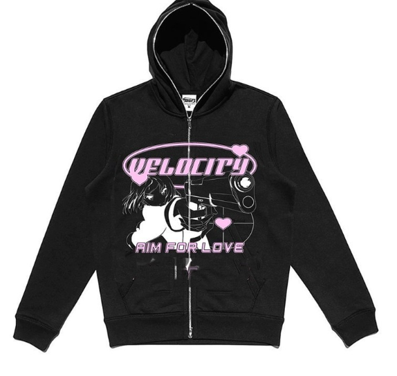 Anime Print Hoodie 2