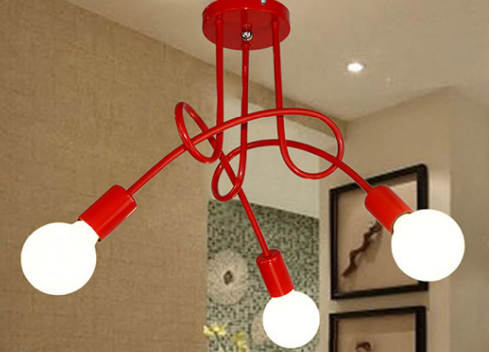 Twisted Elbow Ceiling Lamp Image 4