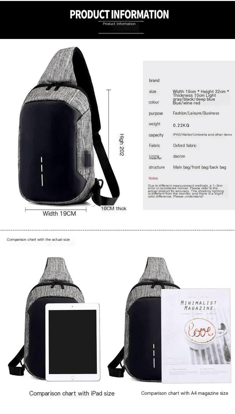 Anti-theft Men’s Bag