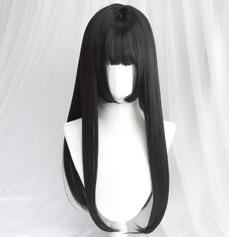 Wig in caramel color