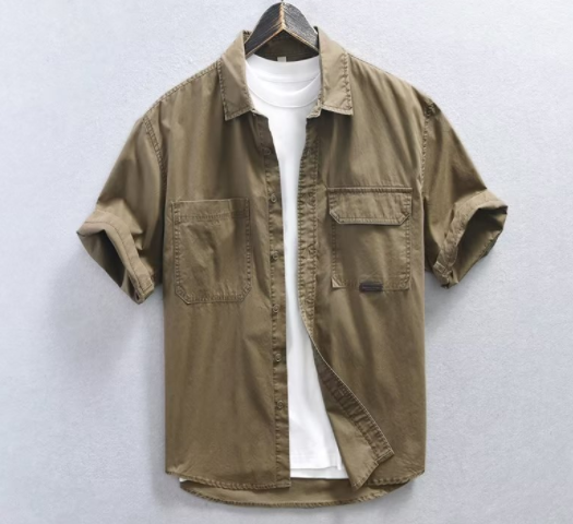 Manhattan Retro Cargo Shirt - Close-up