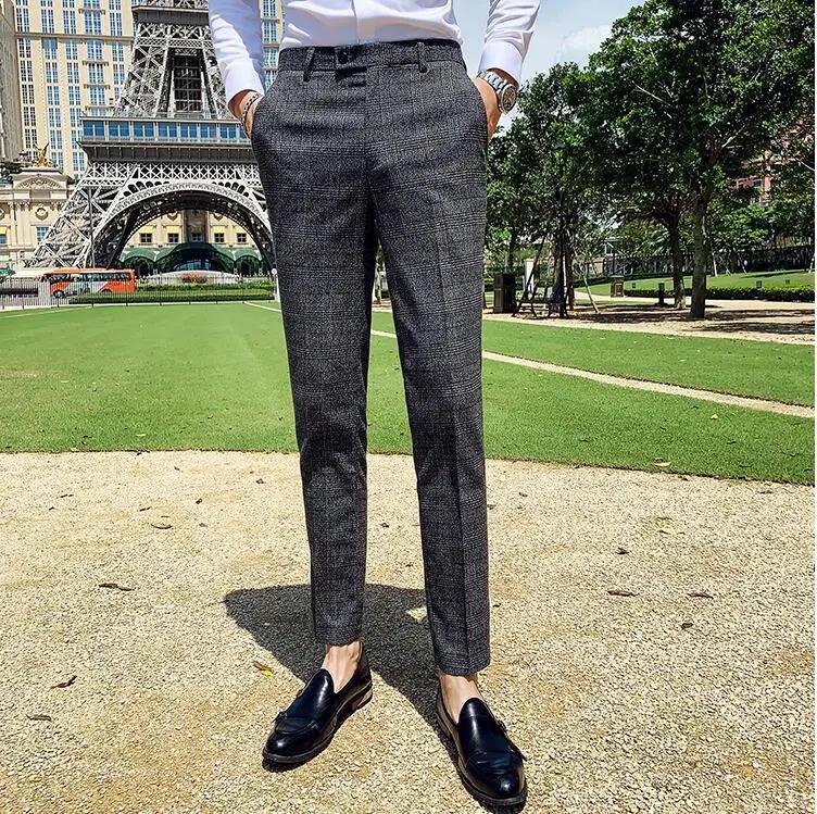 Men's British Style Formal Pants Image 3