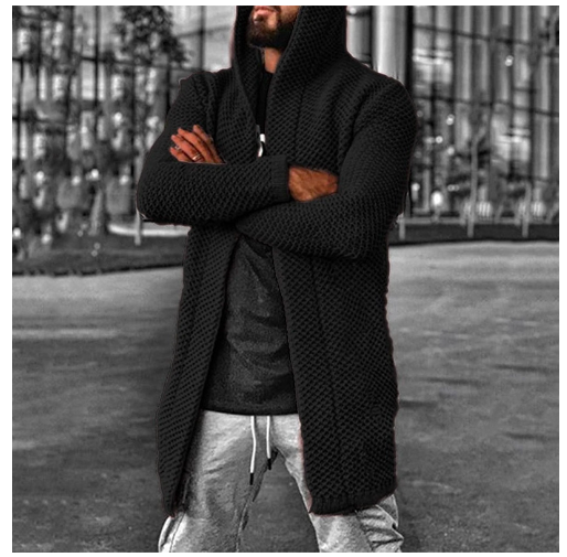Men's Hooded Cardigan Image 4