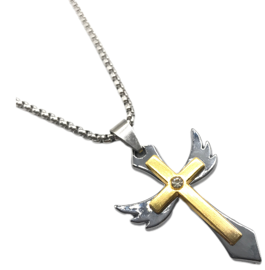 Cross Stainless Steel Necklace Image 1