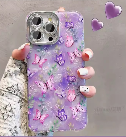 Flower Butterfly Phone Case - Image 1