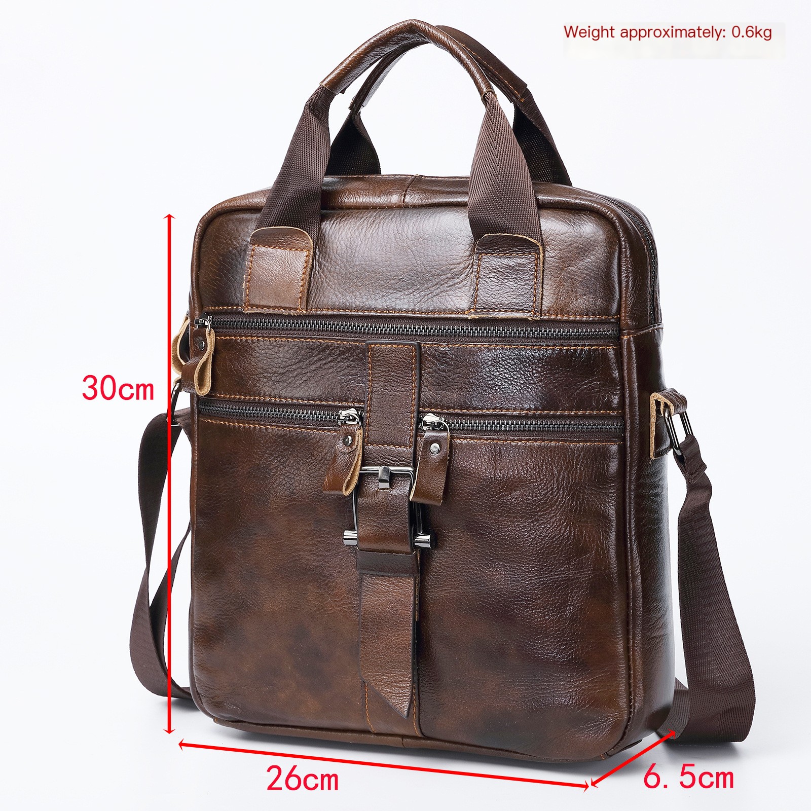 Leather Retro Men's Tablet Shoulder Bag