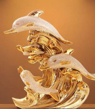 Sea Gold Decorative Sculpture