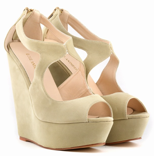 Elegant Design of Fish Mouth Wedge Heels