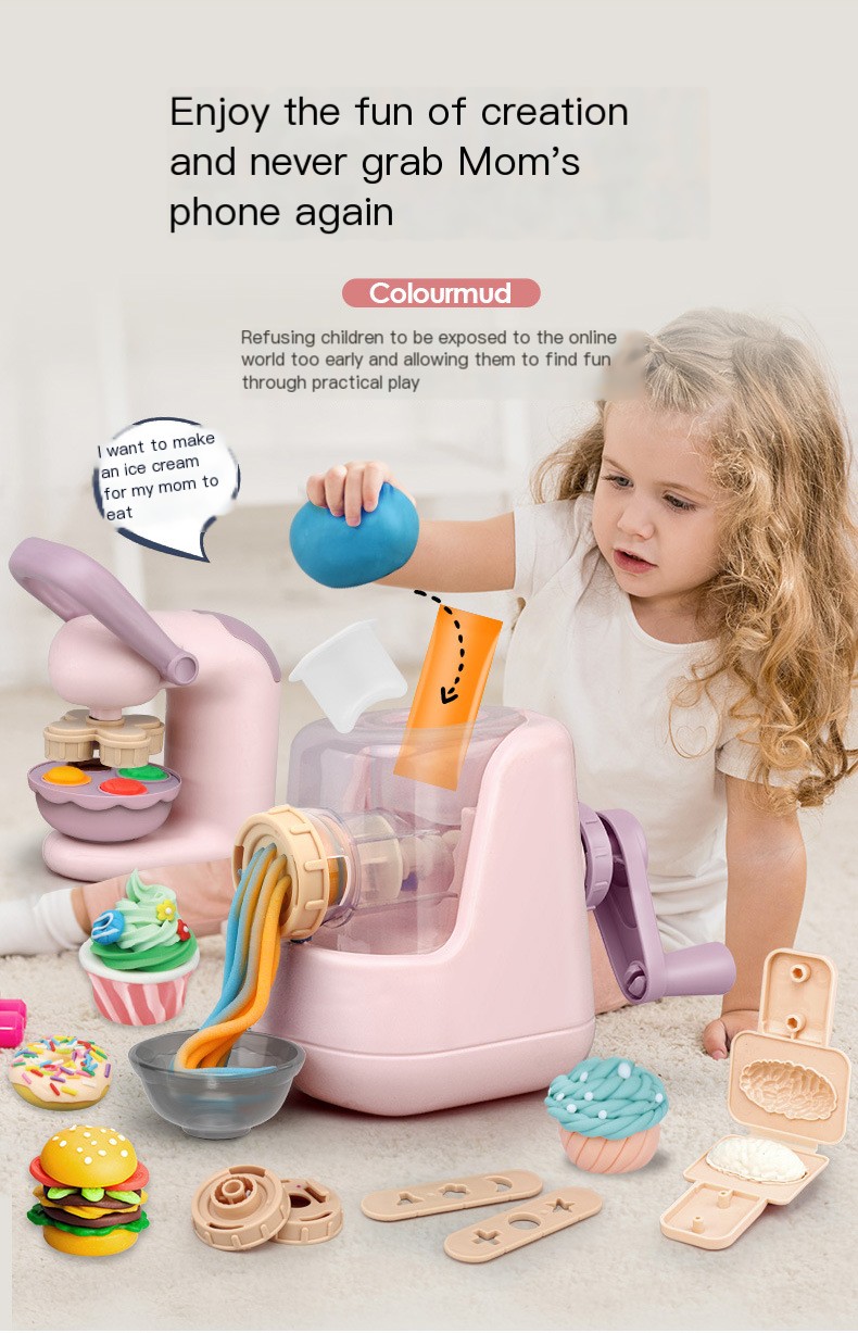 Creative Play with Color Mud