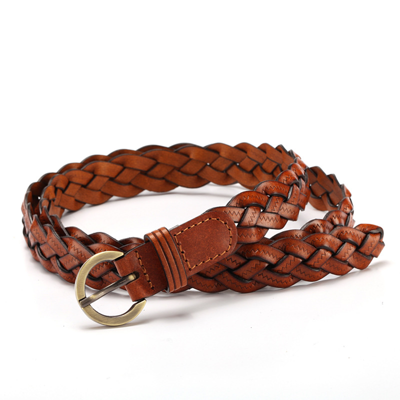 Woven Belt in Camel