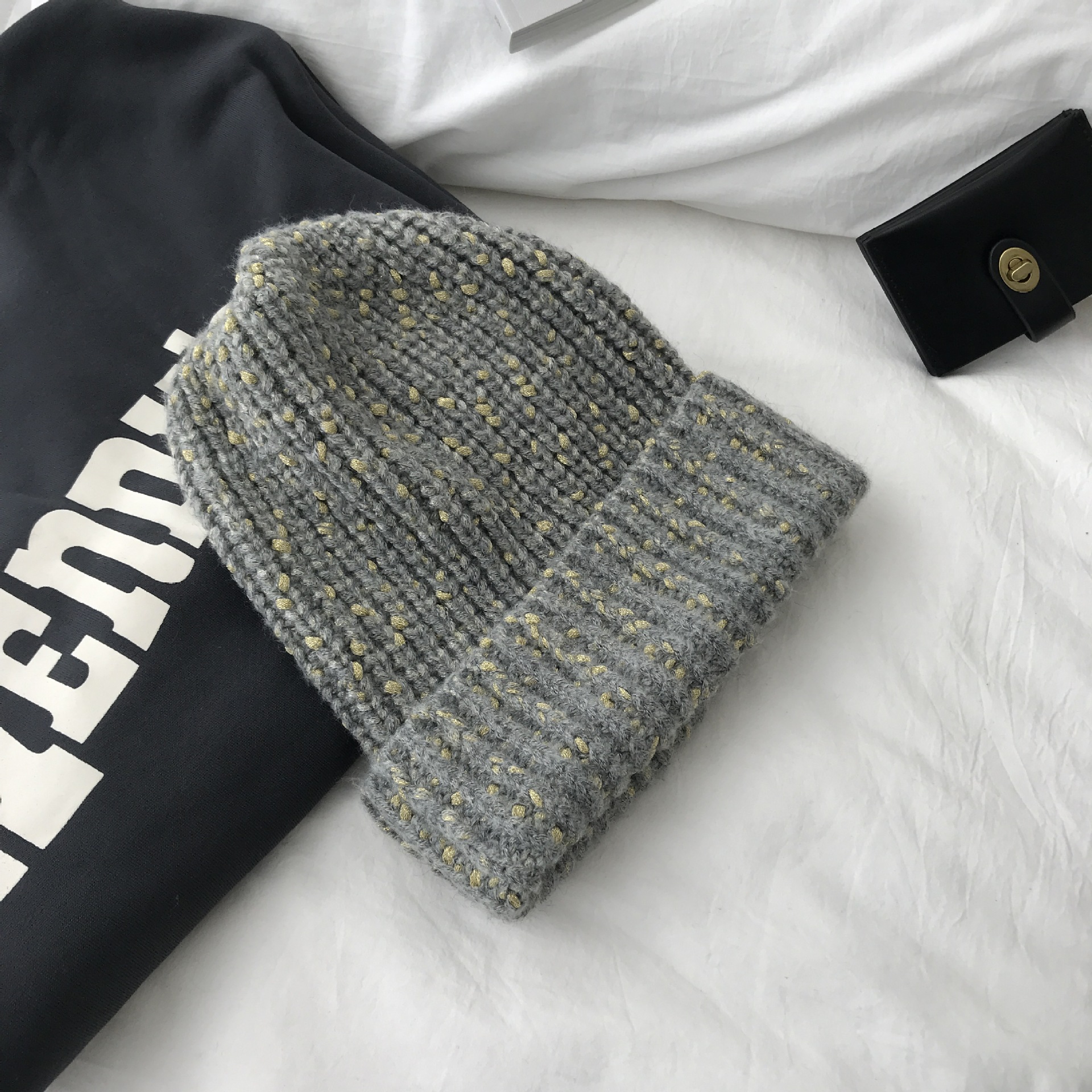 Knitted Hat Dark Gray