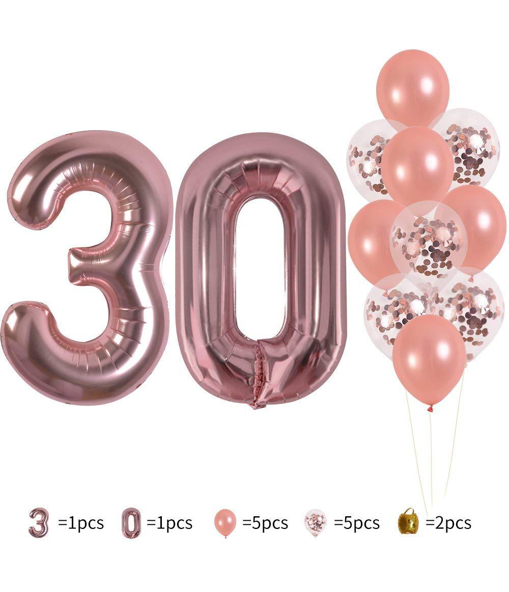 30th Rose Gold Birthday Set Image 1