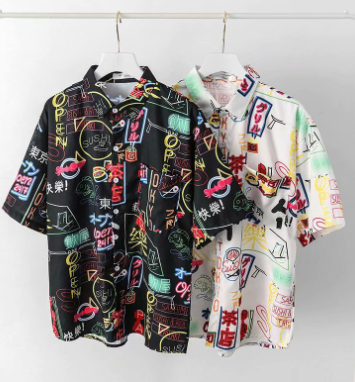 Black Hawaiian Shirt