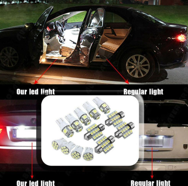 20 Piece Overhead Light T10 Wide Light