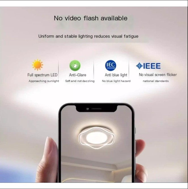 Iron Ceiling Light in Black