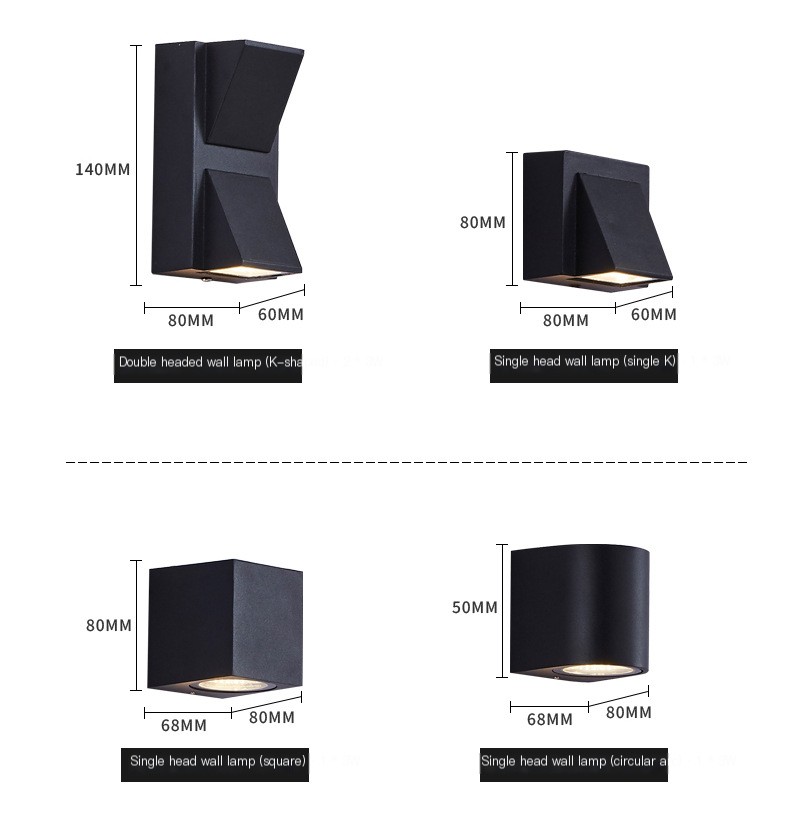 Outdoor Double-Headed Wall Lamp 2