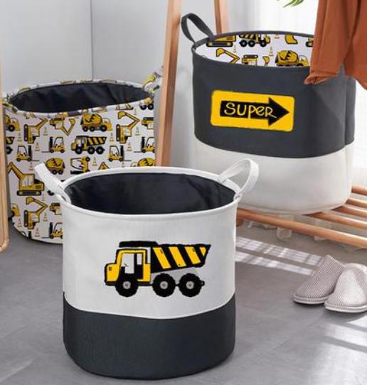Canvas Children's Cartoon Storage Bucket 3