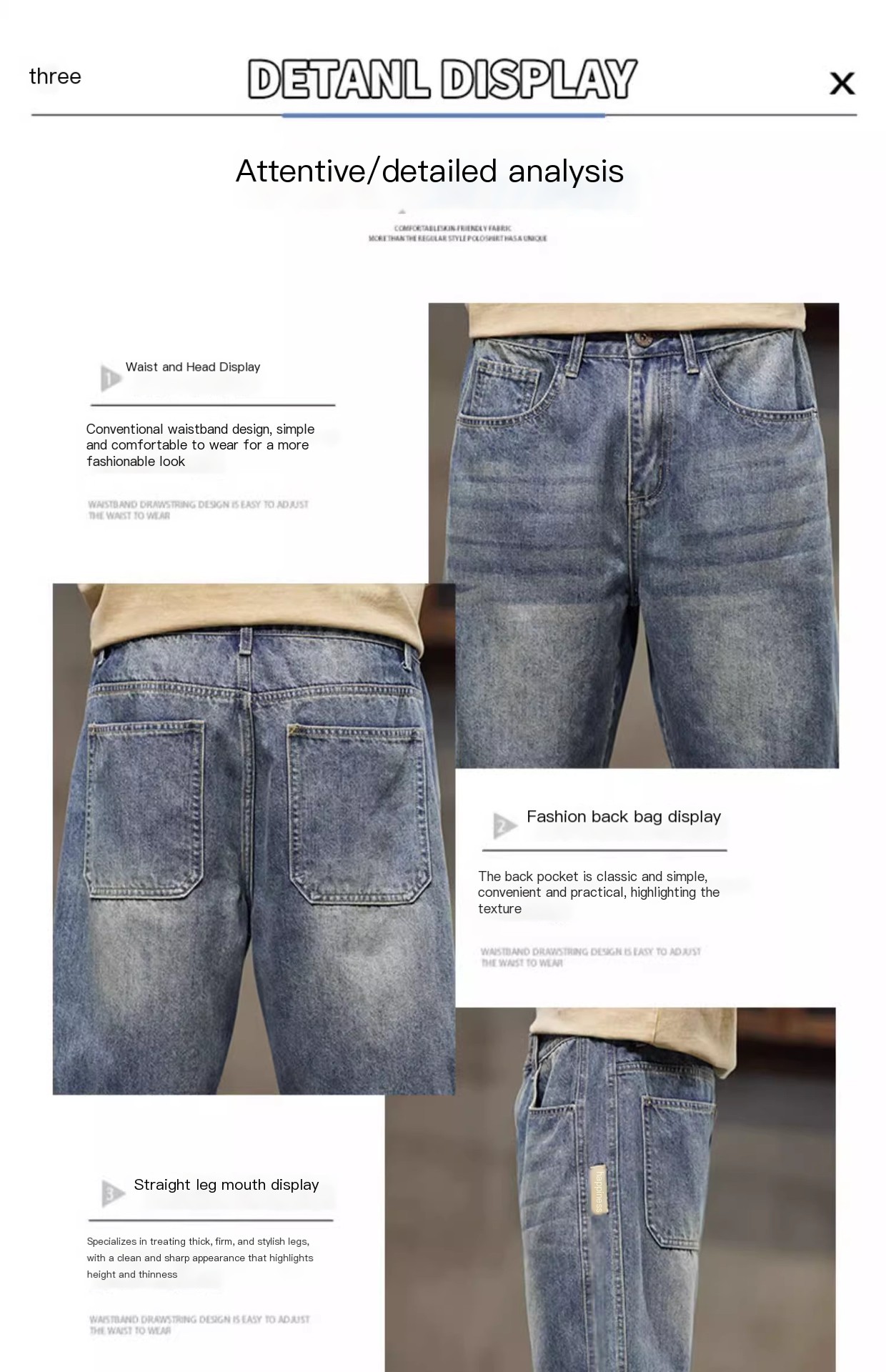 Men's Stretch Five-point Denim Shorts - Image 3