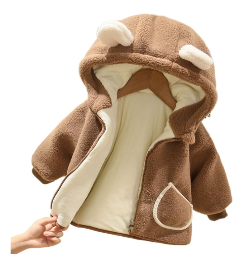 Lamb Cashmere Thickened Coat - Image 3